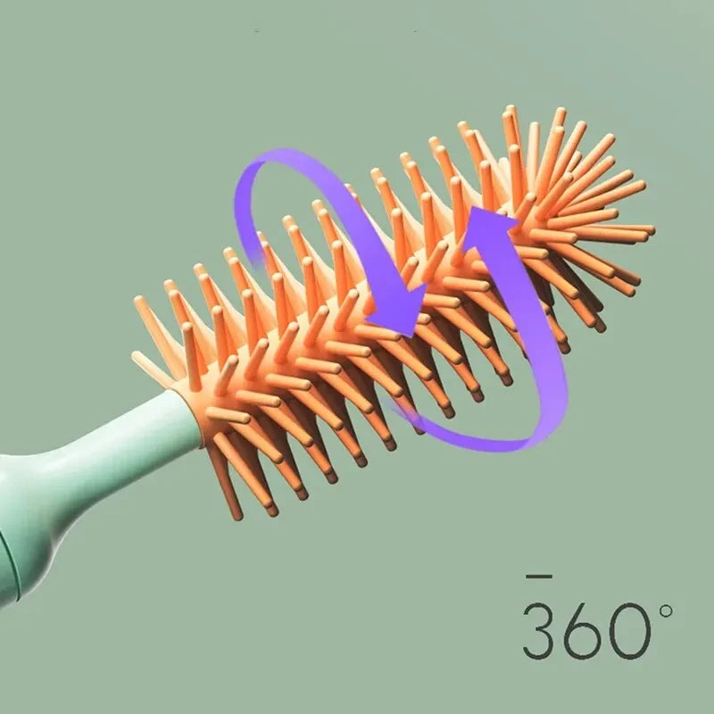 Electric Silicone Bottle Cleaning Brush Set