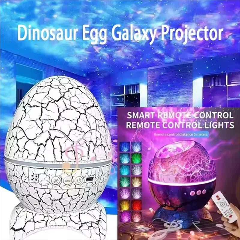 Dinosaur Egg Galaxy Projector Night Light